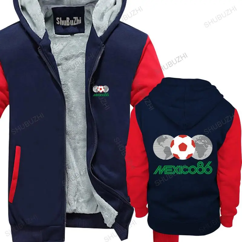 

homme cotton hoodies zipper Mexico 86 brand winter hoodie warm jacket