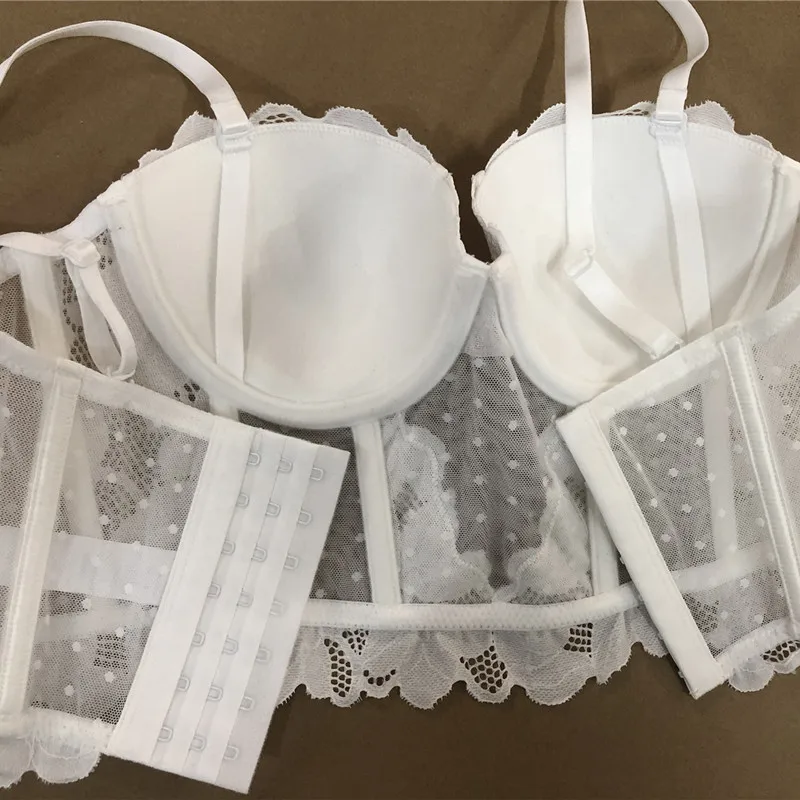 Комплект нижнего белья контрастных цветов в полоску нижнее белье пуш-ап сетчатые