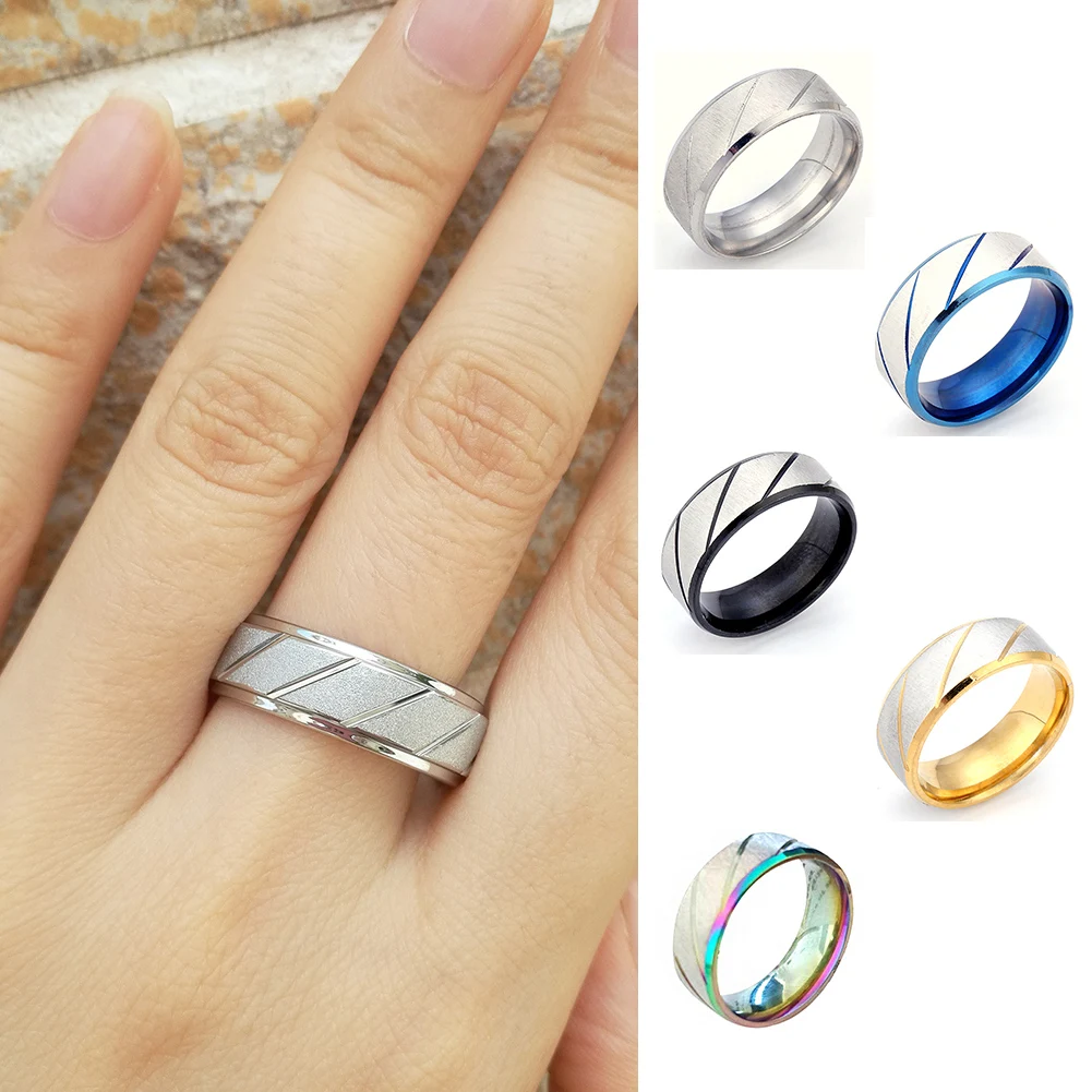 

2022 New Twill Silver Color Fashion Men Ring Metal Ring Vintage Fashion Wedding Engagement Band Unisex Jewelry Men Birthday Gift