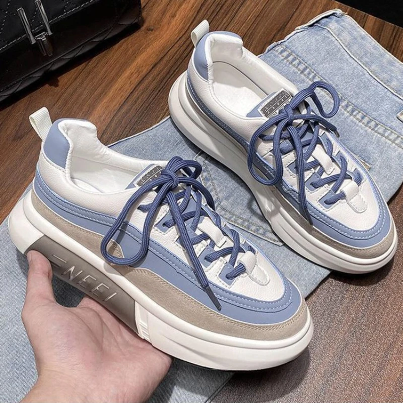 

Patchwork Women Sneakers Autumn Leisure Shoes for Woman Breathable Platform Ladies Sports Shoes 2023 New Sneakers Women Luxury