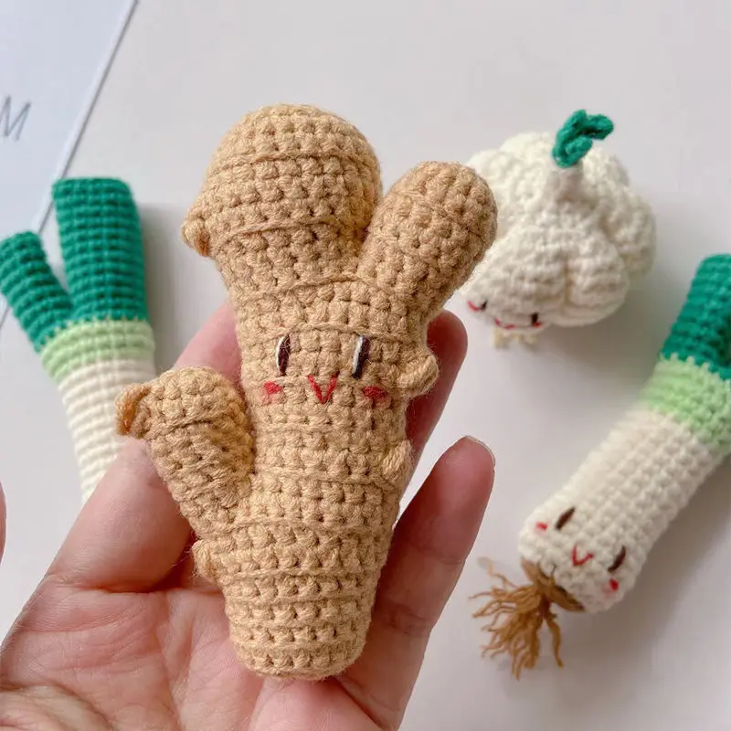 3 шт. вязаная пряжа ручной работы имбирь чеснок