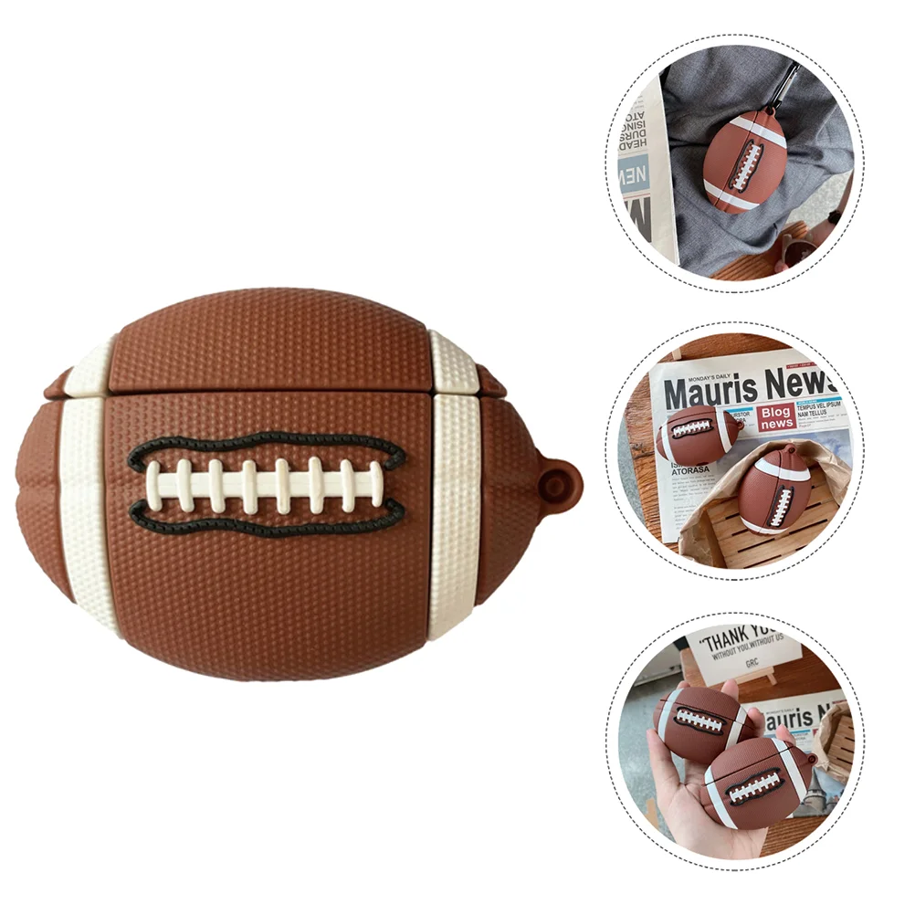 

Case Earphone Earbud Headphone Cover Earbuds Organizer Wireless Cases Silicone Rugby Air Football Pro Box Holder Charging 2