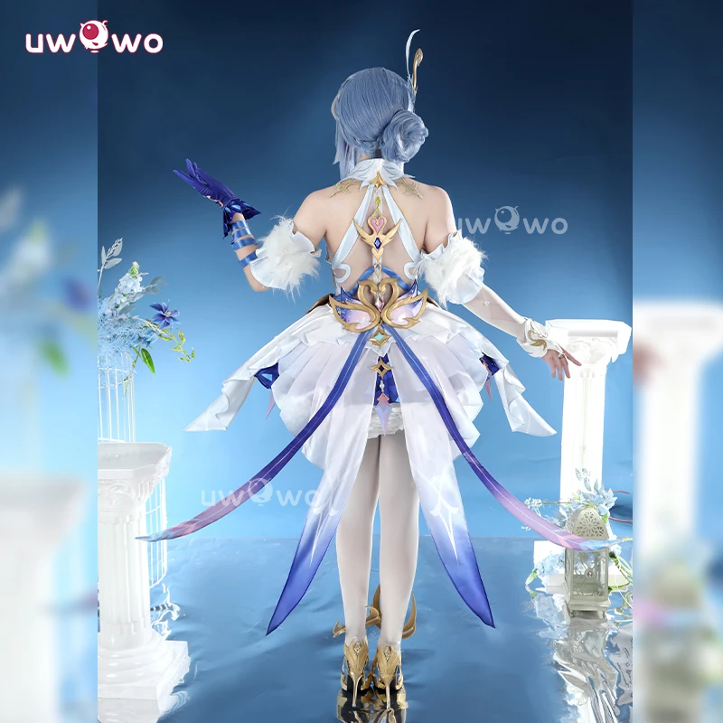 Фото Костюм для косплея UWOWO Odette из коллаборационной серии: Костюм для косплея Одэтте из игры Genshin Impact, балетный костюм, костюм на Хэллоуин №2