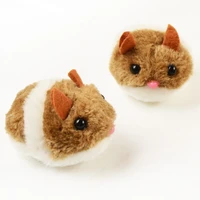 simulation mechanical mouse toy for cat manual toy dog will turn escape plush hamster interactive shock accessories pet supplies
