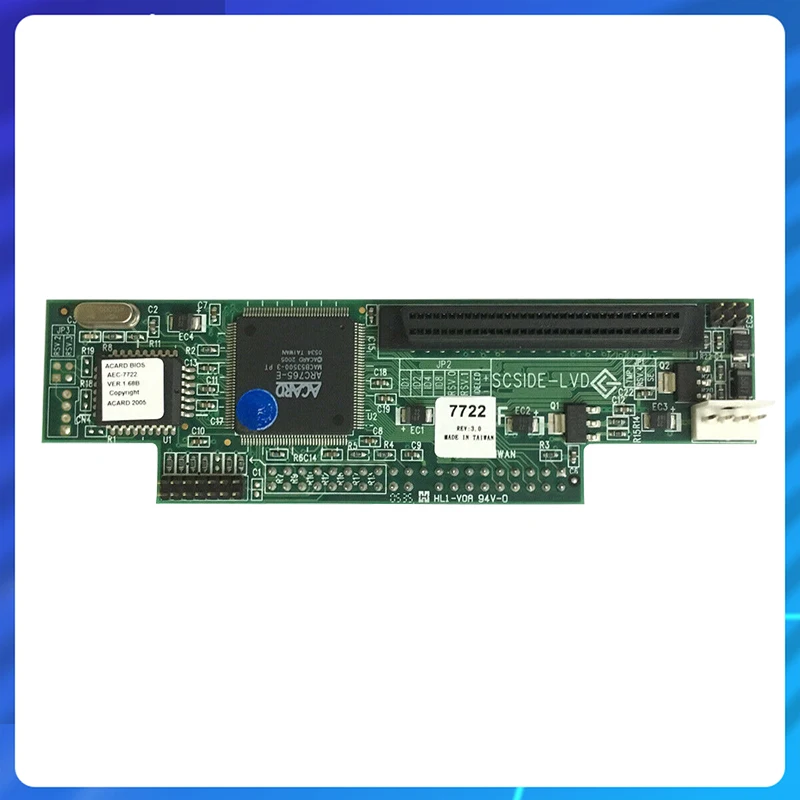 Original for ACard IDE To LVD SCSI Bridge Adapter Card AEC-7722 68-Pin  IDE Device To SCSI Interfa Storage Controller Card Board