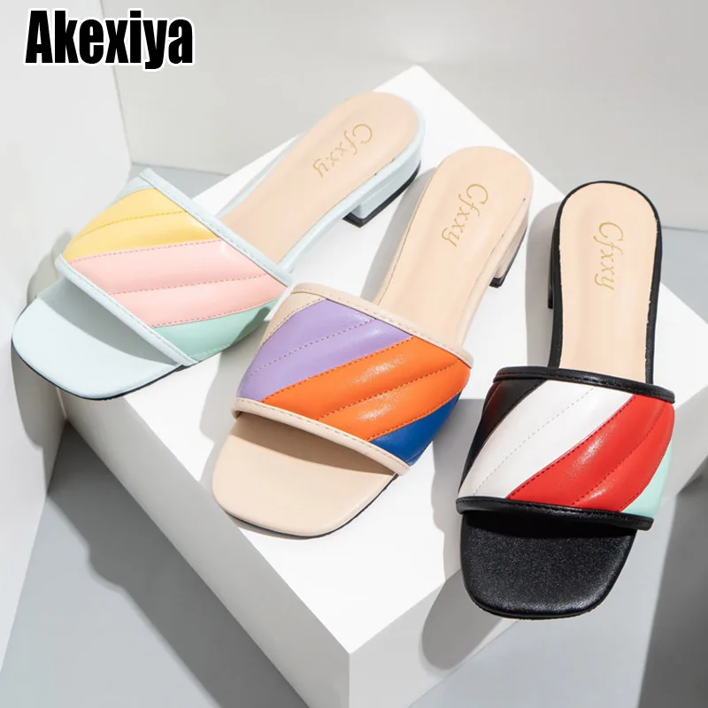 

Шлепанцы женские из ПУ кожи, элегантные сандалии, мягкая уютная обувь для дома и улицы, разные цвета, большие размеры 42