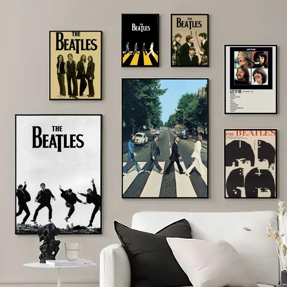 

The B-Beatles Band Poster Prints Wall Pictures Living Room Home Decoration Small