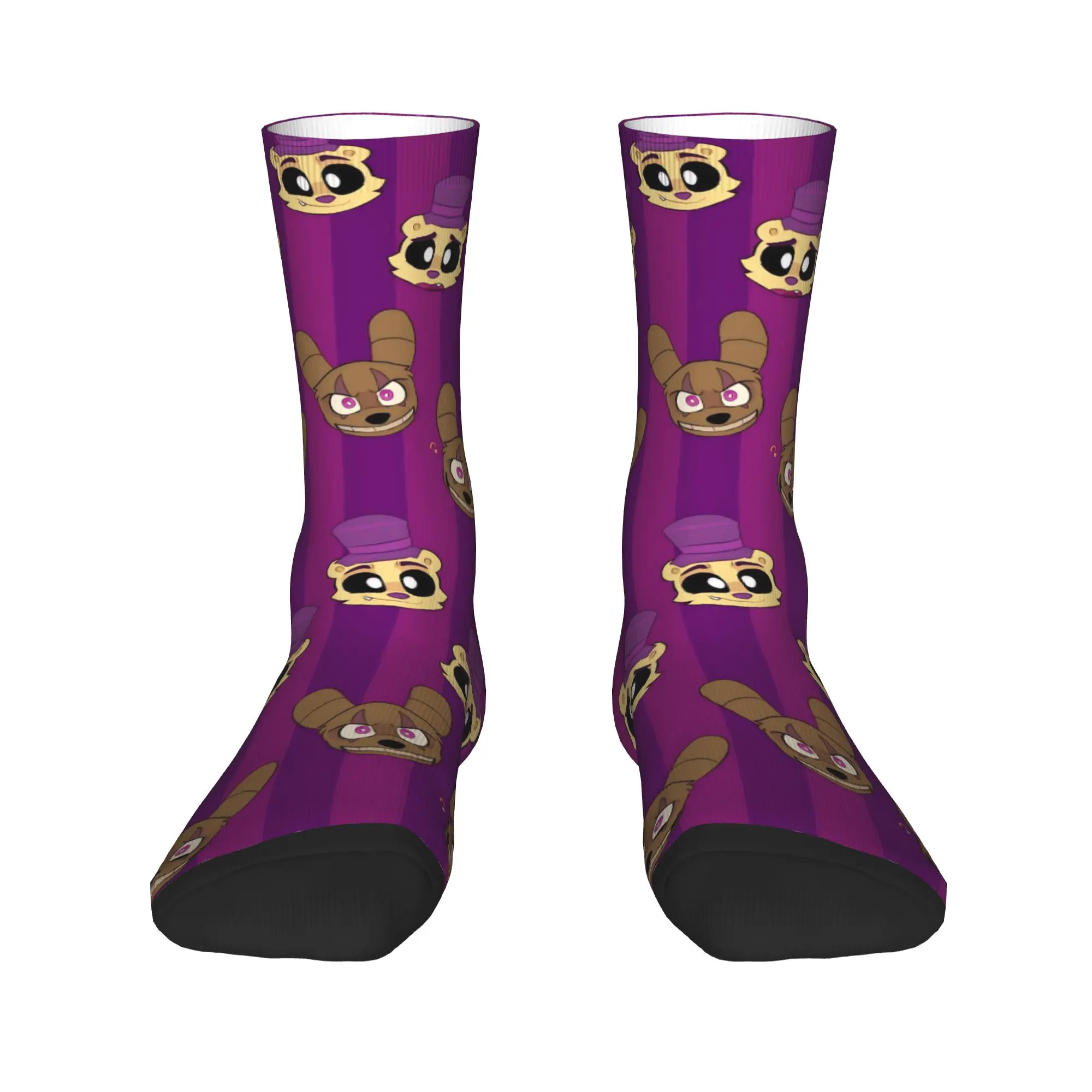 Фото Носки FNAF At Freddy's для мужчин и женщин, оригинальные носки с мультяшным принтом, для весны, лета, осени и зимы, средней длины. №3