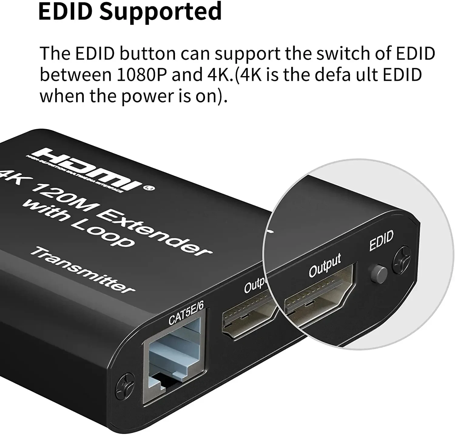 Фото 4K 120 м HDMI удлинитель Vs 1080p 60 м HDMI удлинитель аудио видео конвертер по Rj45 Cat5e Cat6 Ethernet-кабель для PS4 ПК ноутбука к телевизору №4