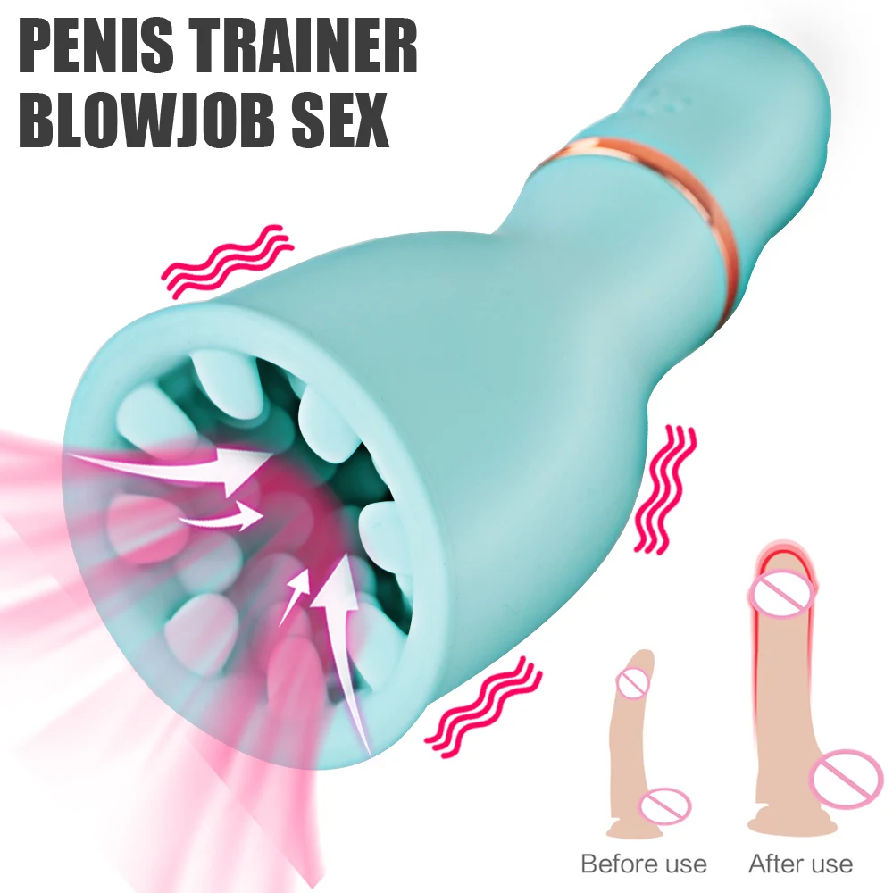 

Glans Sucking Cock Trainer Medical Delay Ejaculation Male Masturbator Erotic Sex Toys Pumping Penis Exerciser Vibrators For Men