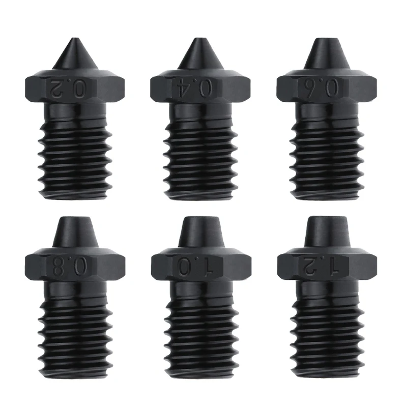 

E3DV6 CHT Nozzle Hardened Steel High Flow High Speeding Printing 550℃ Three-eyes Cloned Nozzles Fit E3DV6 3D Printer