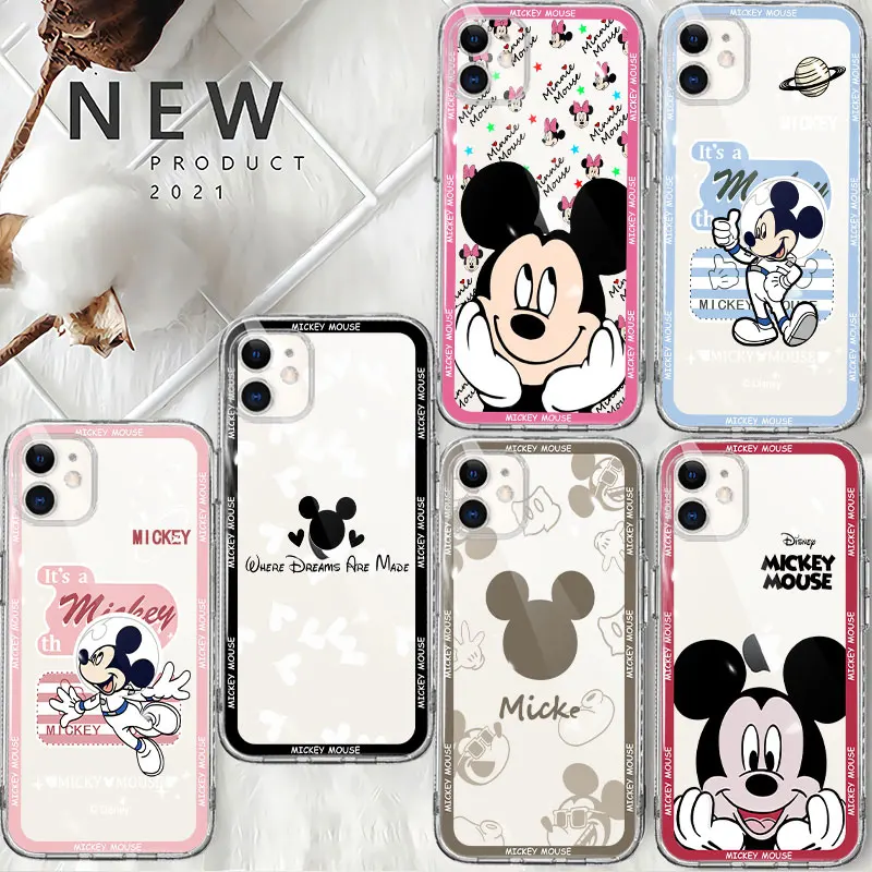 

TPU Phone Cover Mickey Minerva Goofy Donald Winnie For Apple iPhone 13 14 Pro Max 12 11 7 Plus Mini X XR XS 8 12mini 13mini