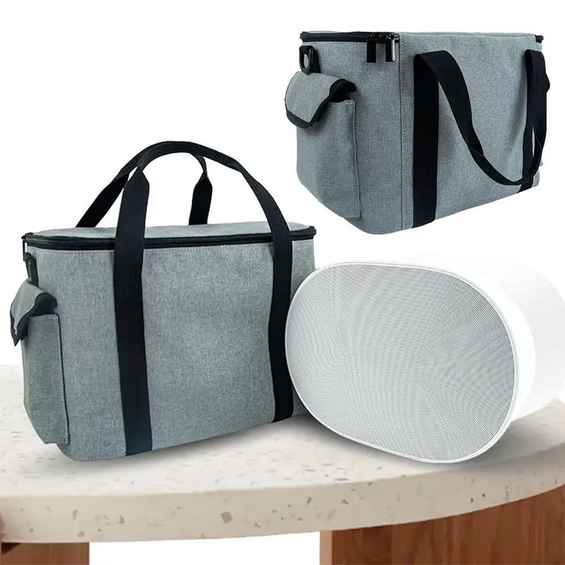 

Speaker Storage Case Portable Speaker Case Anti Scratch Machine Washable Organizer Speaker Bag With Handles And Straps