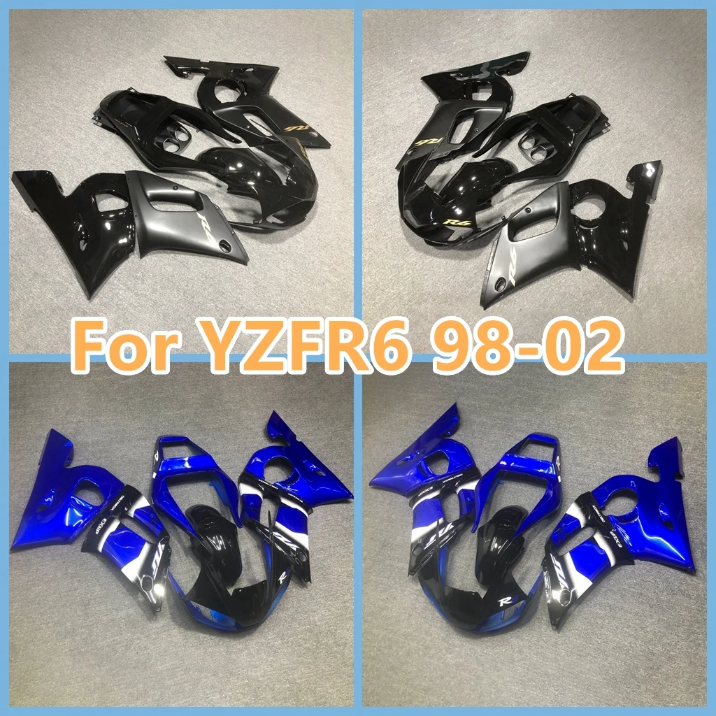100% комплект обтекателя для Yamaha YZF R6 1998 1999 2000 2001 2002 ремонт кузова мотоцикла обвес из