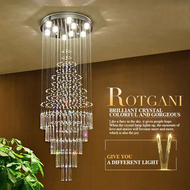 AOSONG современный хрустальный подвесной светильник светодиодная креативная