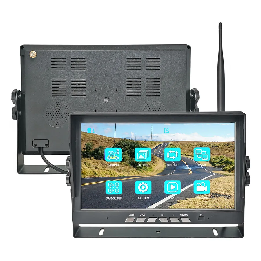 Фото DIYSECUR 10,1-дюймовый IPS-монитор для грузовиков, видеорегистратор AHD 720P HD с ночным видением, камера заднего вида с Wi-Fi для автобусов и автомобилей №4