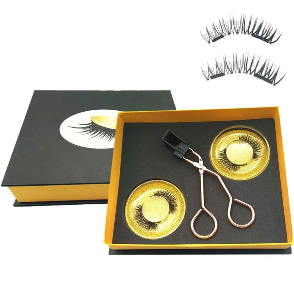 

Magnetic Eyelashes Applicator Tool Kit Clip No Glue Need Eyeliner Natural Look Mink Lashes Extension Waterproof in Bulk Eyelash