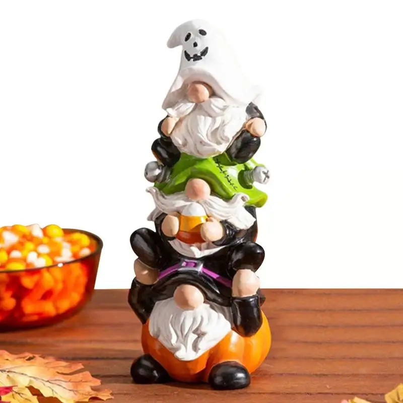 

Halloween Resin Gnome Unique Decoration Cute Gnome Statue Figurine Funny Resin Craft Faceless Doll Gnome Ornament For Bedrooms