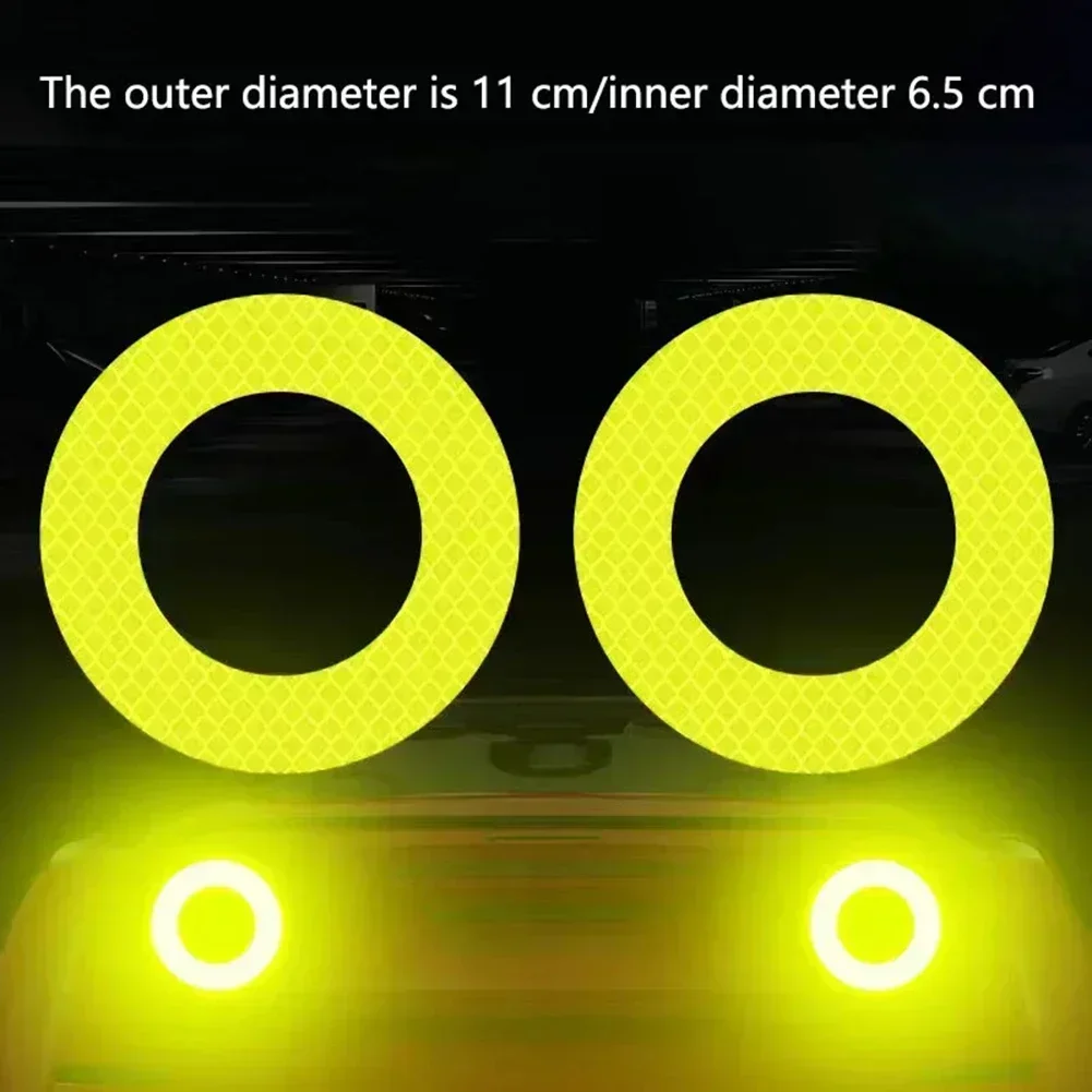 2 шт. светоотражающая наклейка для автомобиля на задний бампер защитная против