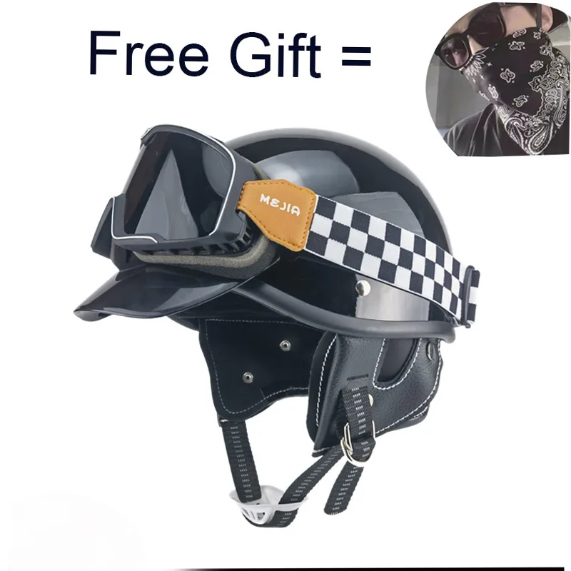 Новинка аксессуары для мотоциклетного шлема в стиле ретро холле мотошлем