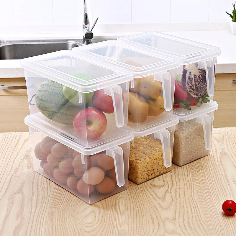 

Kitchen Transparent PP Storage Box Grains Beans Storage Contain Sealed Home Organizer Food Container Refrigerator Storage Boxes