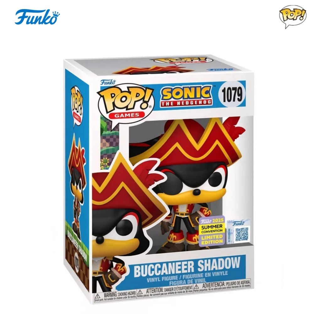 Фото Аниме-фигурка Sonic The Hedgehog Buccaneer Shadow 1079, Funko Pop, летняя конвенция, коллекционная коллекционная игрушка ограниченного выпуска, подарок №2