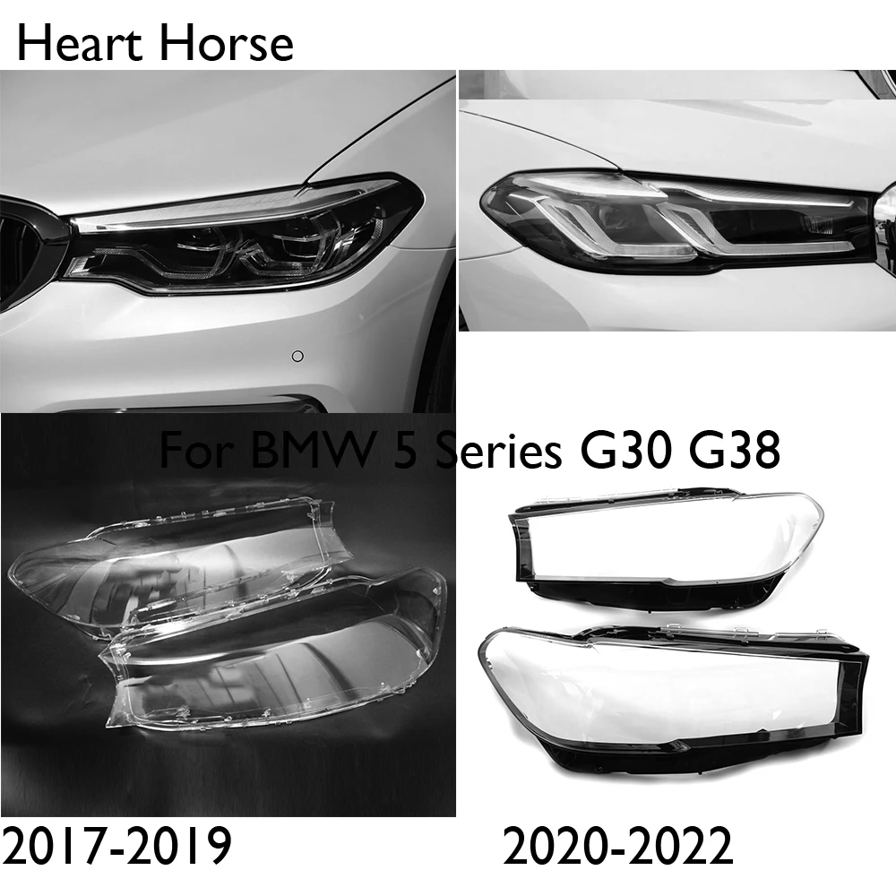 

Для BMW 5 Series G30 G38 525i 530i 540i автомобильные передние Налобные фонари 2017-2019 стеклянная крышка для фары Автомобильный абажур крышка объектива лампы