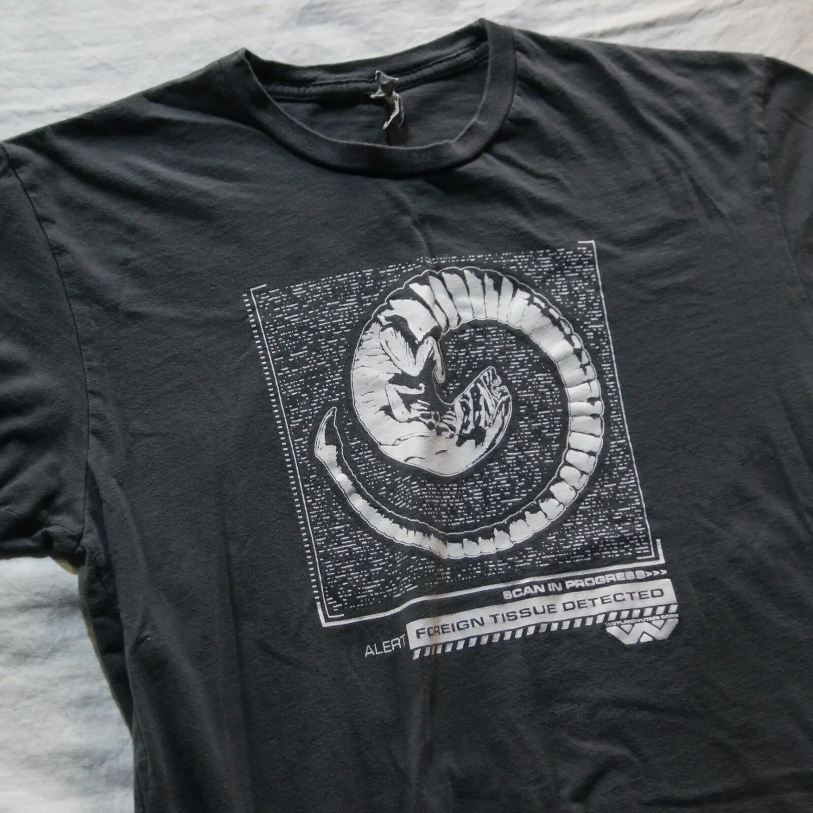 Футболка Aliens Colonial Marines футболка для видеоигр промо-сканирование Alien M