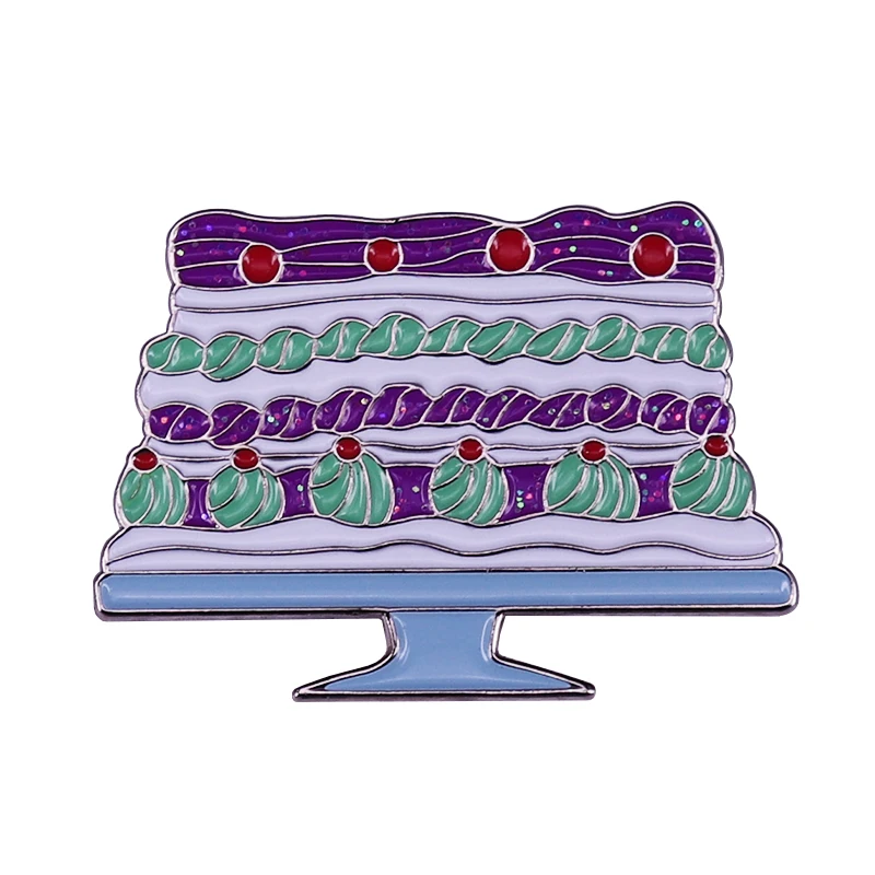 

Cartoon Anime Fruit Cake Dessert Enamel Brooch Pin Denim Jacket Lapel Metal Pins Brooches Badges Exquisite Jewelry Accessories
