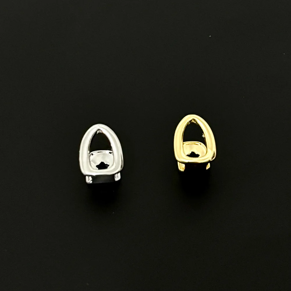 YOUNGX Y2K простые одинарные полые зубы Grillz брекеты хип-хоп глянцевые зубные шапочки