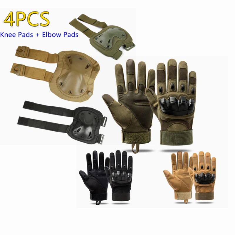 

Tactical Knee Pad Military Tactical Gloves Protector Gear CS Army Elbow Knee Pads Airsoft Sports Kneecap Hunting Accessories