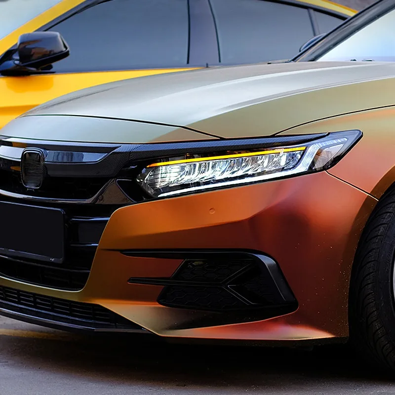 Автомобильная Передняя светодиодная фара в сборе для HONDA ACCORD 2018-2021 светодиодные