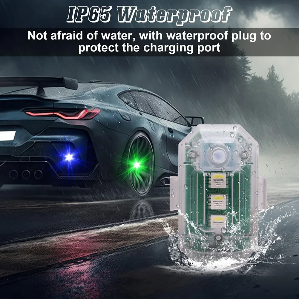 Перезаряжаемые беспроводные светодиодные стробоскопы 4 шт. IP65 водонепроницаемый