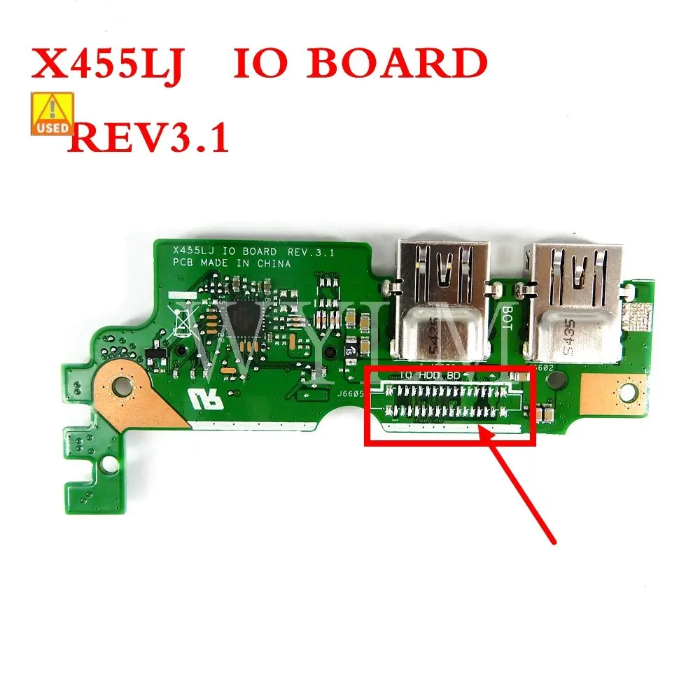 

Б/у плата ввода-вывода X455LJ REV2.1/3,1 для ASUS X455LJ X455LD A455L Y483L W419L X455L