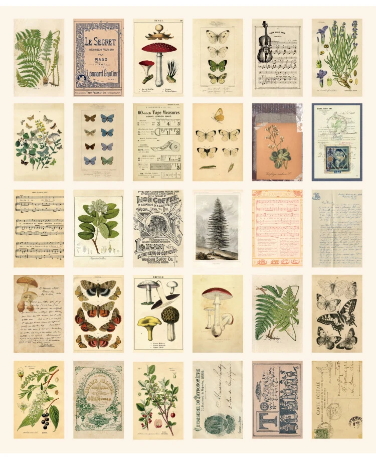 

Открытки с лесными растениями TSbansheng, набор из 15 штук