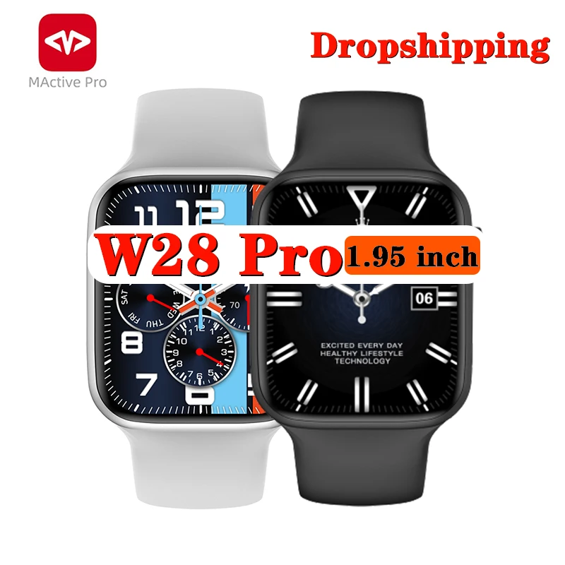 

Смарт-часы W28 Pro, 1,95 дюйма, NFC, Push-уведомления