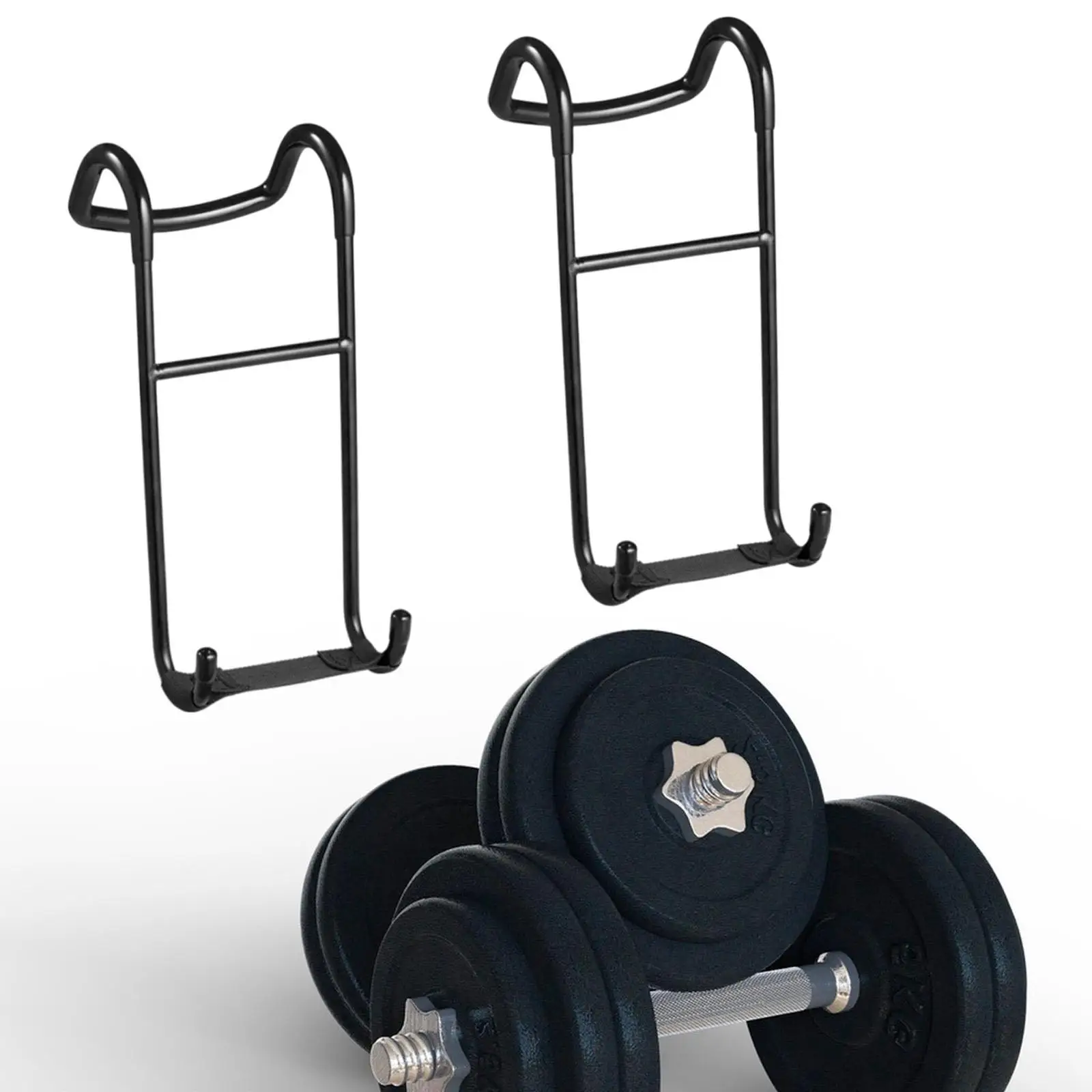 2 крючка для гантелей крепление штанги жима крючки ручки тренировок на груди и