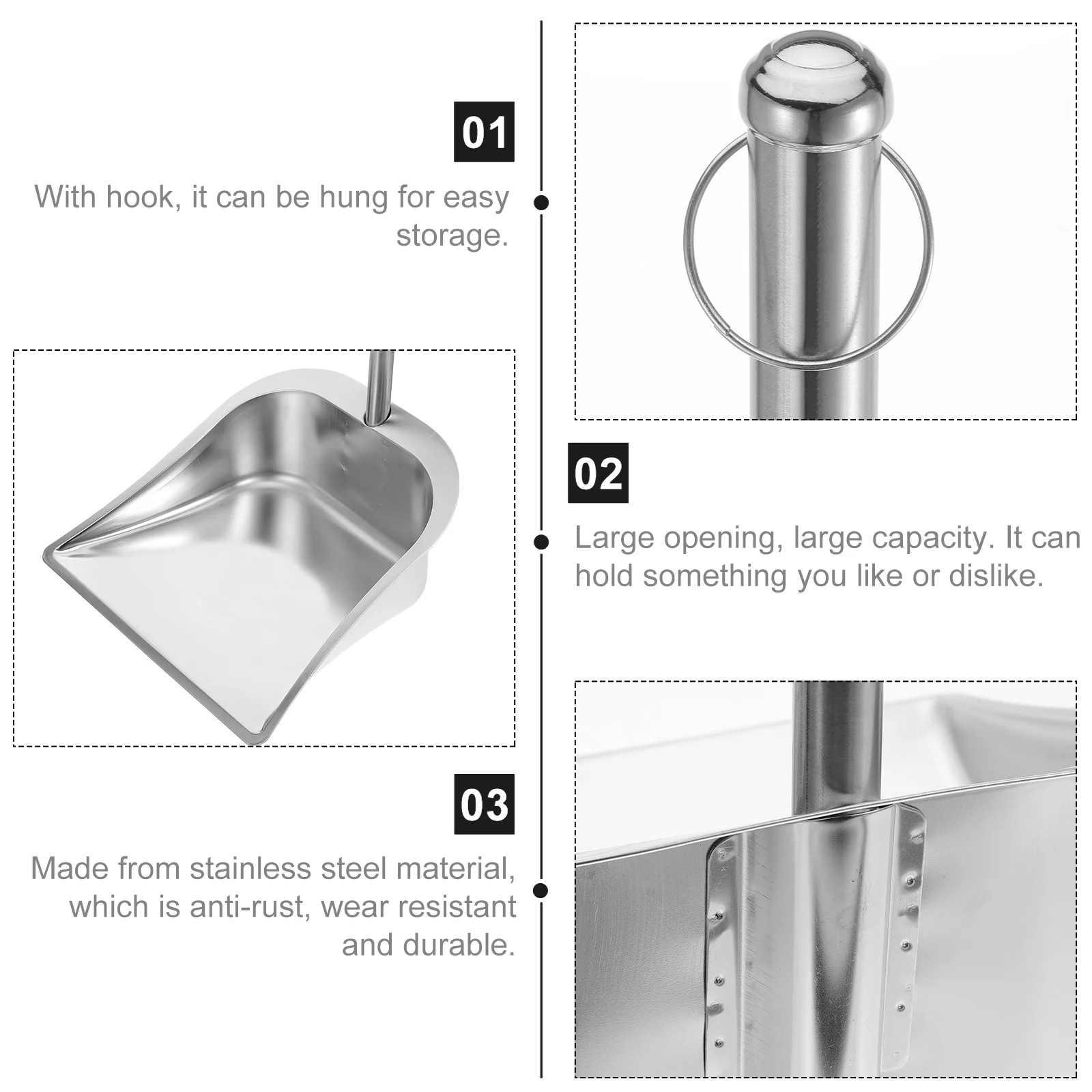 Санитарное ведро Совок для спальни мусора набор бытовой уборки товары дома