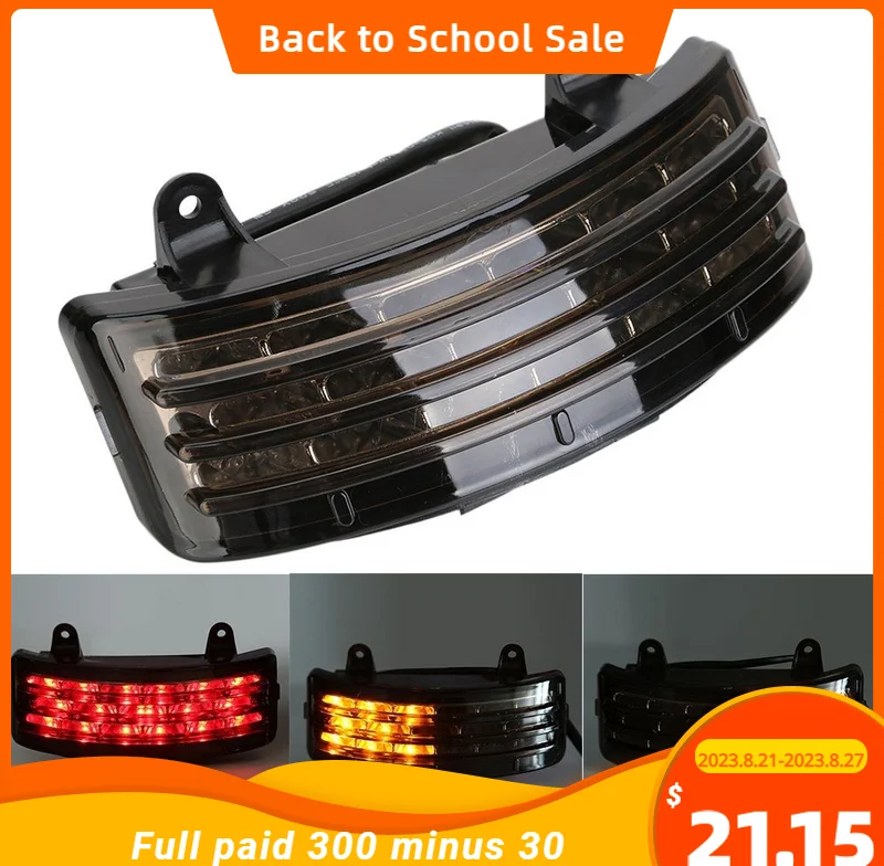 

Accessories For Harley Street Glide FLHX 1996-2013 Motorcycle Fender Tip Light Tri-Bar LED Rear Tail Brake Lights Trim