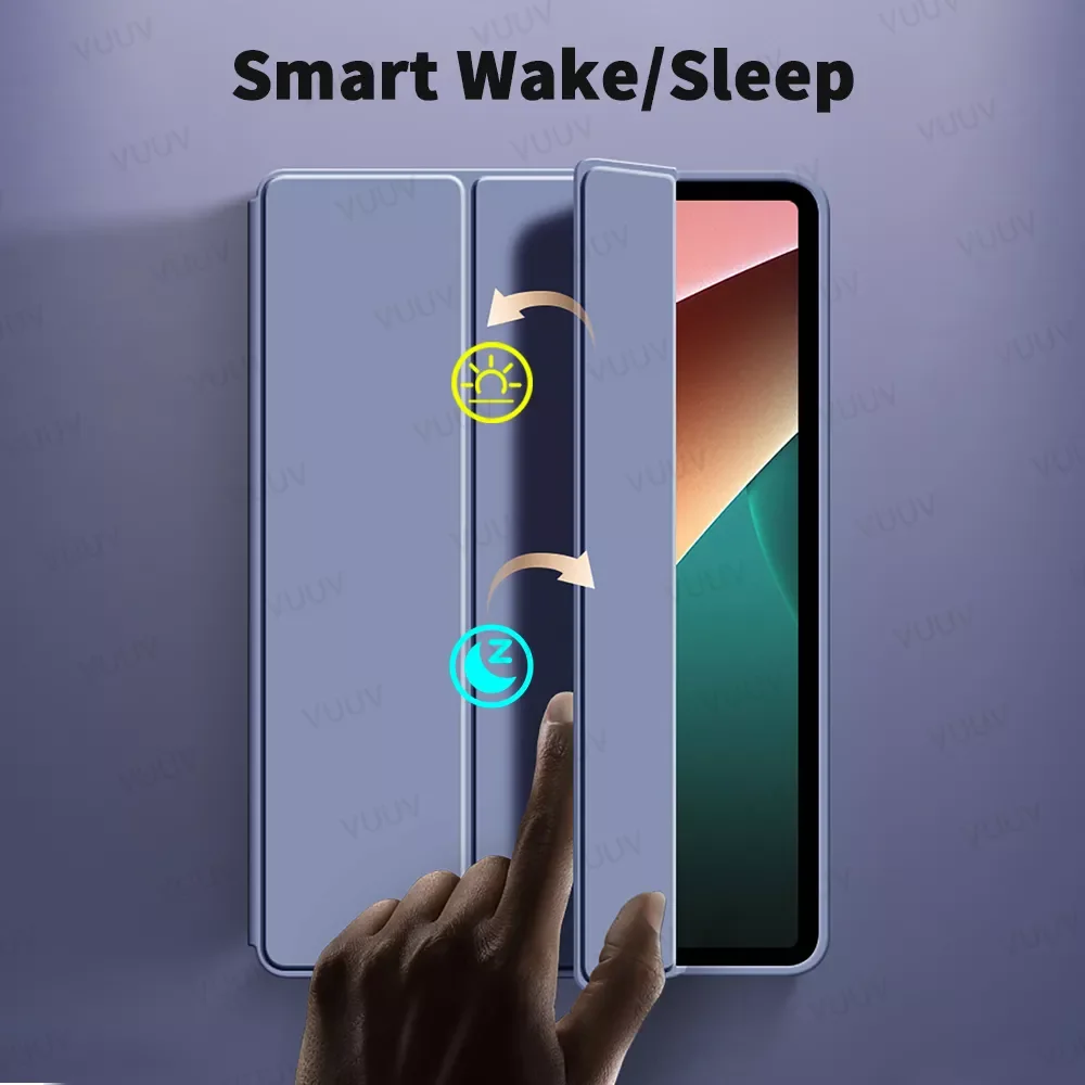 

For Xiaomi mi pad 5 Case With Auto Wake up / Sleep Silicone Cover Funda For Xiaomi mi pad 5 pro Case Support Charging