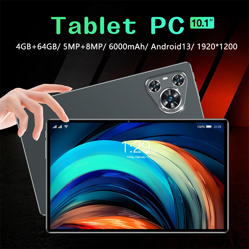 Фото BDF P70 TAB 4 ГБ (2 + 2 0 расширения) ОЗУ + 64 ГБ ПЗУ 5G Wi-Fi Восьмиядерный процессор с двойной камерой SIM-карта Android 13 Аккумулятор 6000 мАч №2