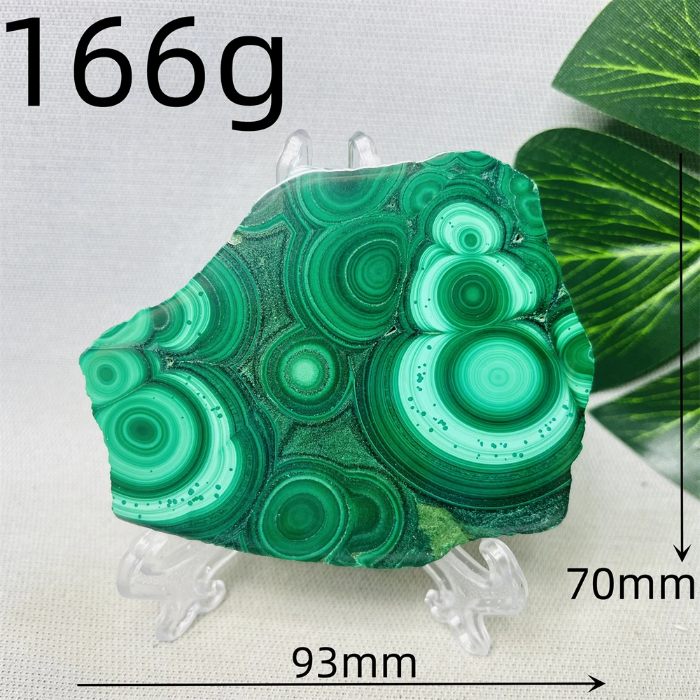 

Natural Gem Malachite Primitive Stone Mineral Specimen Slice Crystal Slab Home Room Fairy Decoration Witchcraft & Stone Healing