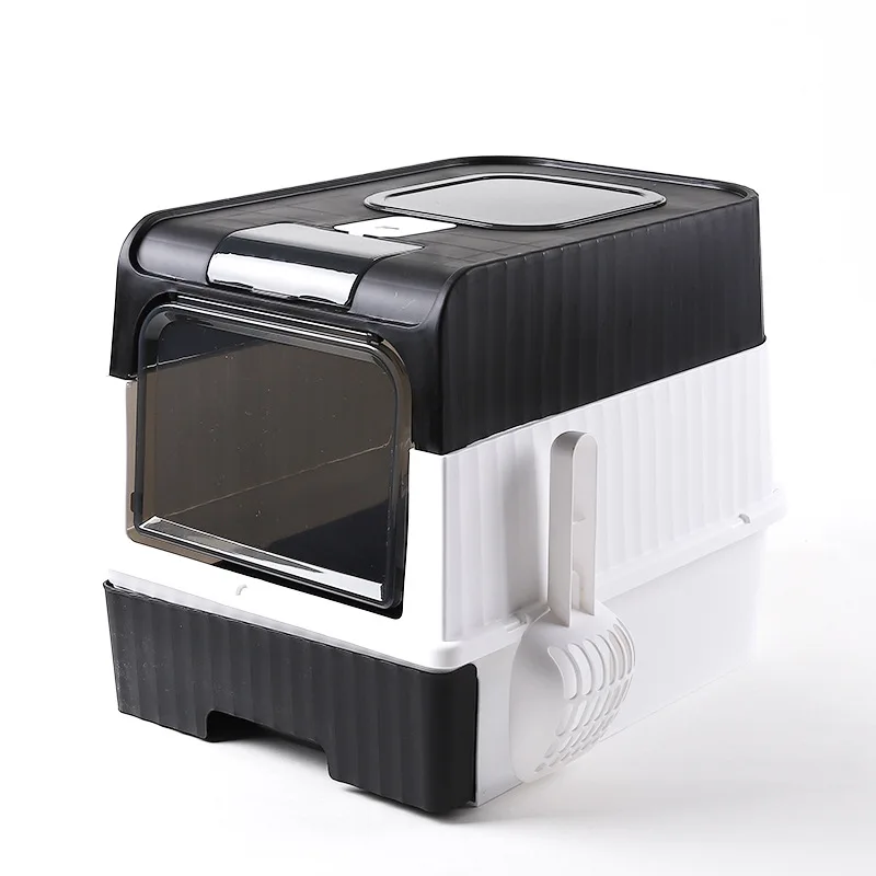 Очень большой ящик для кошачьего туалета с крышкой и ложкой защитой от запаха