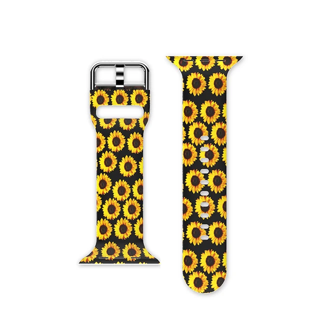 Silicone Strap For Apple Watch Series 8 Band 44mm 45mm 38mm 42mm 40mm 41mm 49mm Women Rubber Strap Bracelet For iWatch Ultra 7 6