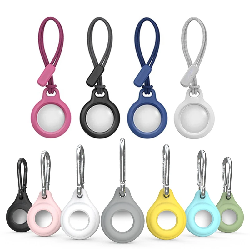 

Чехол для Apple Airtag, силиконовый чехол для ключей, защита для Airtag, трекер, локатор, устройство для Airtag, чехол с нейлоновой веревкой от потери