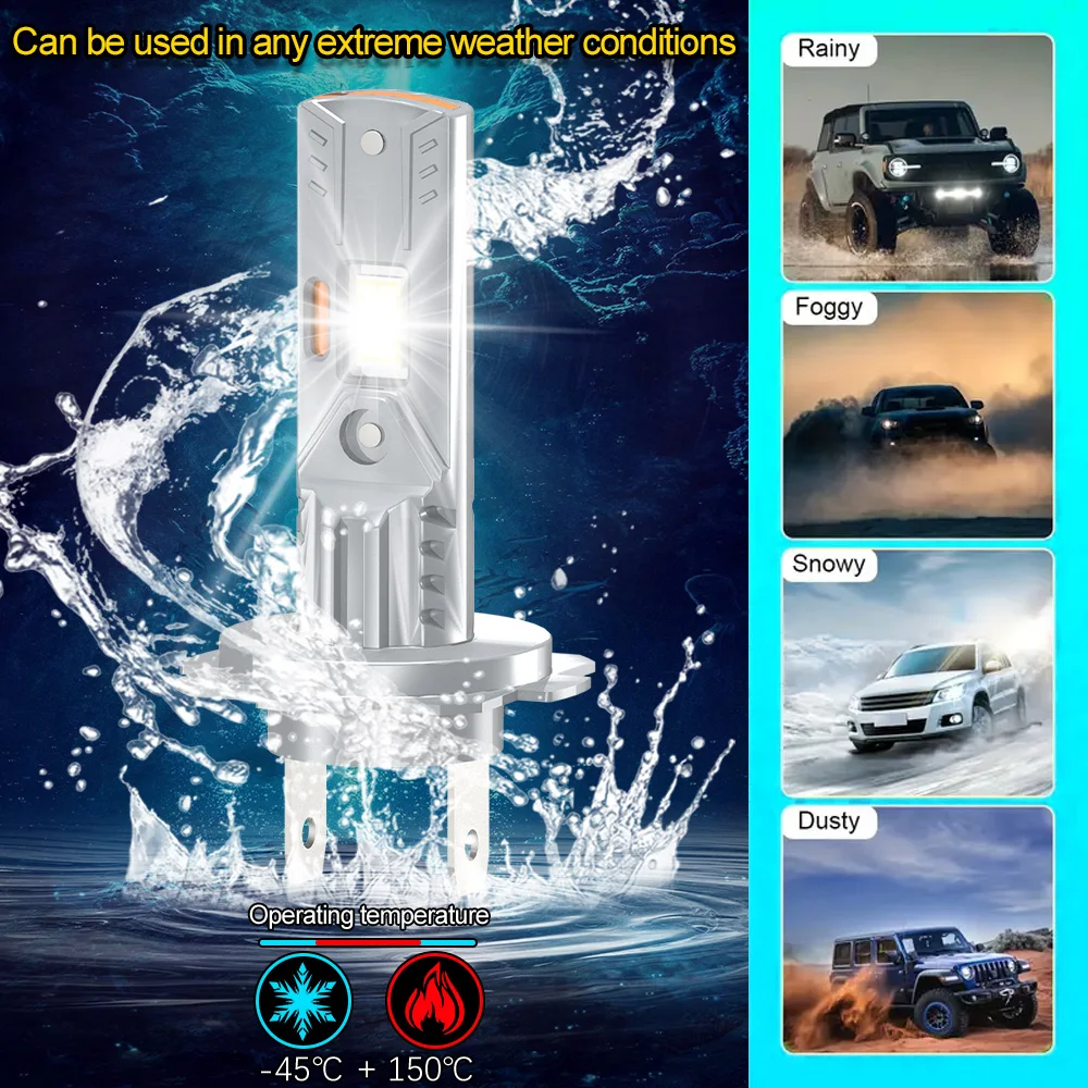 H7 светодиодные лампы для фар Canbus Wireless 40000LM Автомобильные фары 12 В Plug & Play Mercedes-Benz