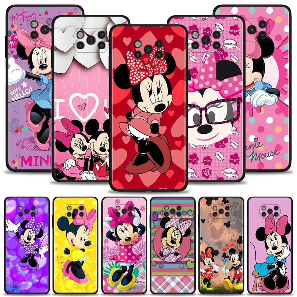 

Phone Case For Xiaomi POCO X3 X4 NFC X3 GT M3 M4 Pro F1 Cover for MI 12 12Pro 11T 11 10T Lite Pro Mickey And Minnie Mouse Kawayi