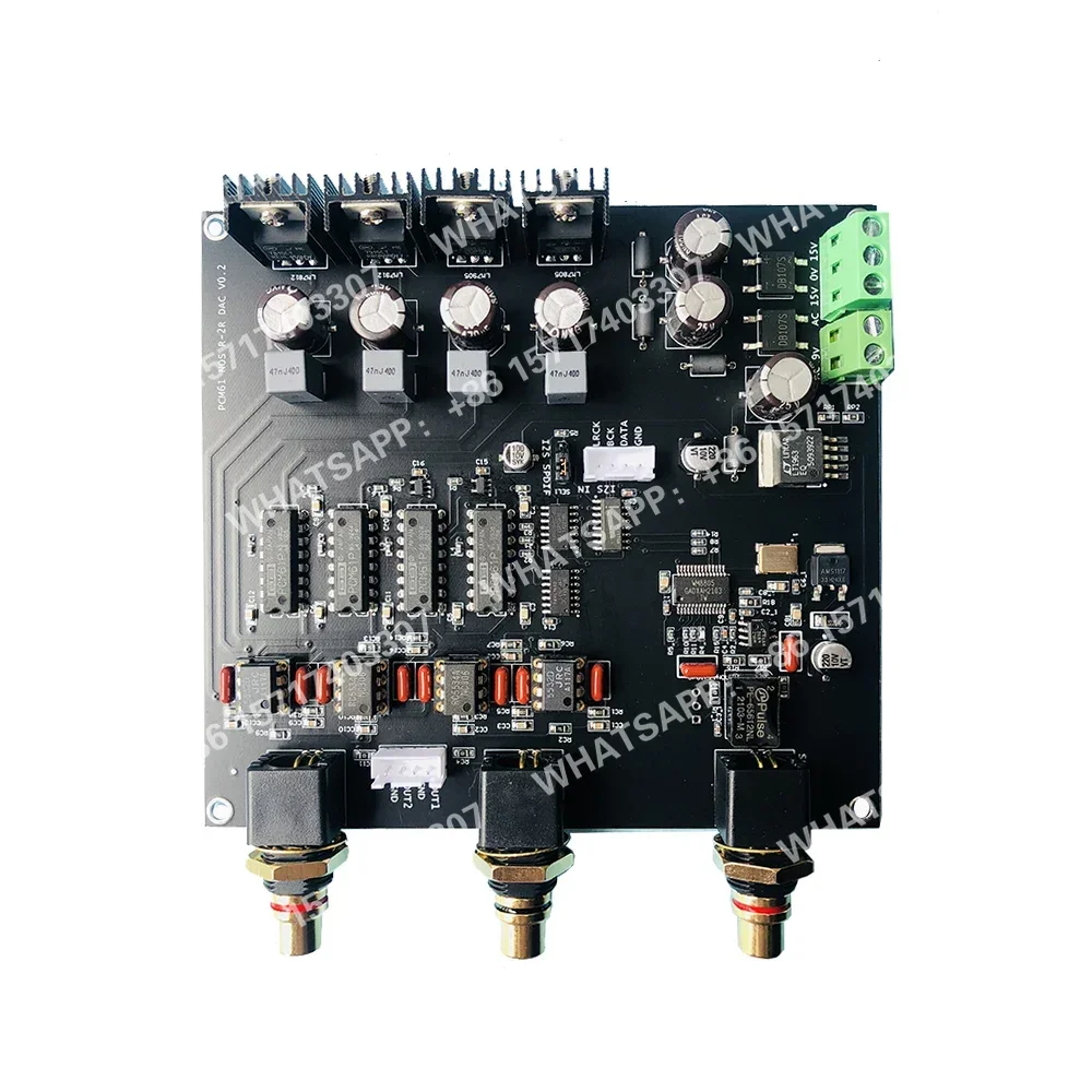 Фото Nvarcher R2R DAC PCM61, плата декодирования с четырьмя параллельными дифференциальными входами, в стиле Black Glue №2