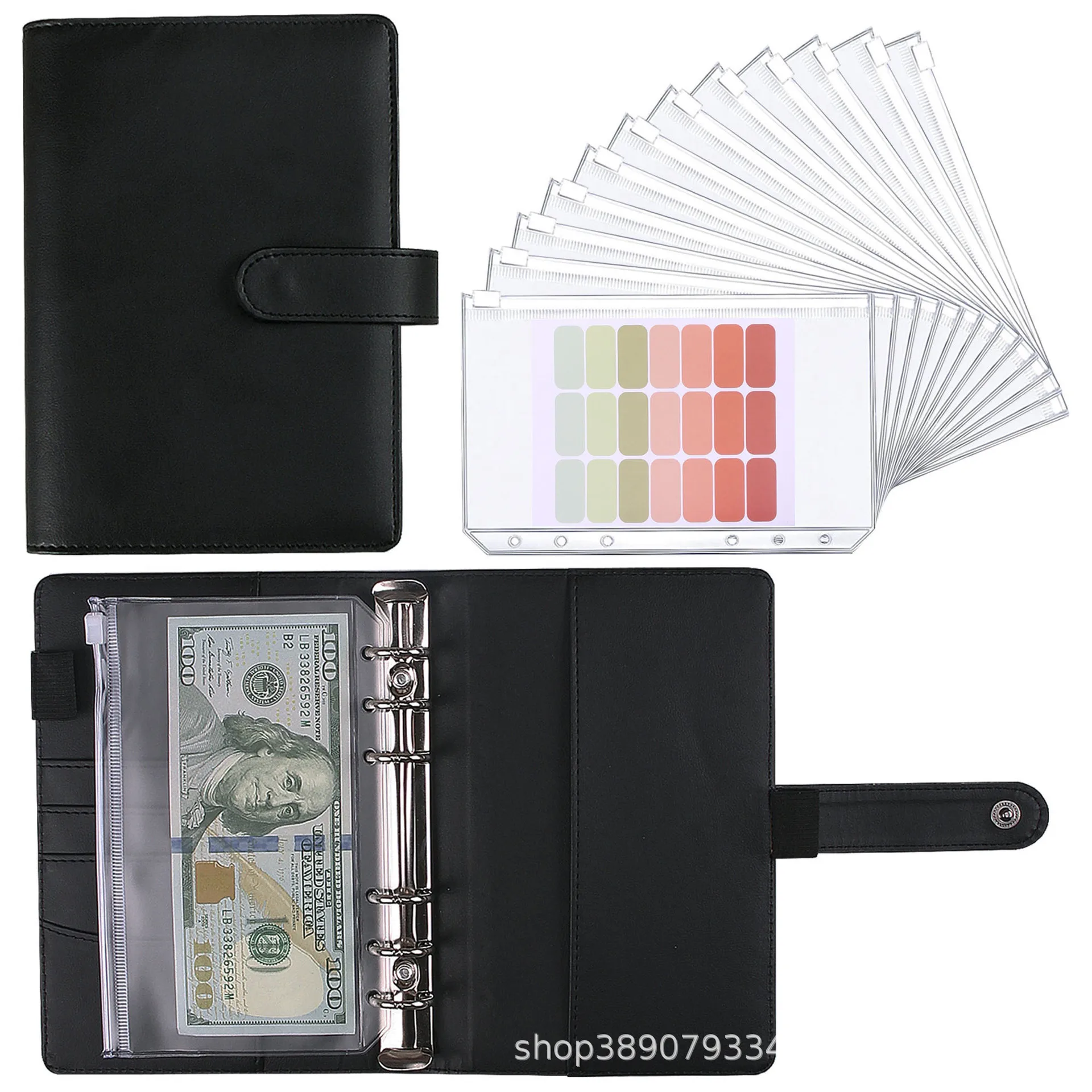 Блокнот А5/А6 ежедневник органайзер с 12 отделениями для наличных денег Обложка