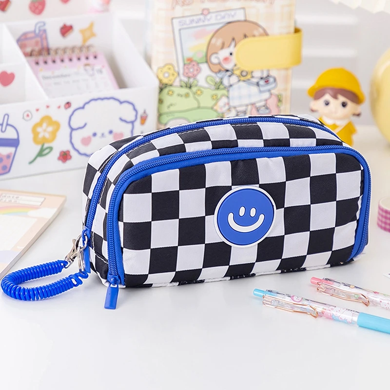 

Girl Portable Cartoon Bear Pencil Case with Pen Insert Animal Cute Pencil Bag School Student Stationery Storage Bag Canvas Bags